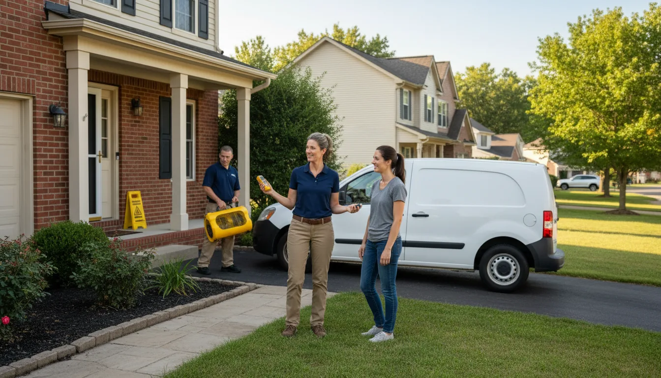 Residential water damage restoration in Lindon, CO